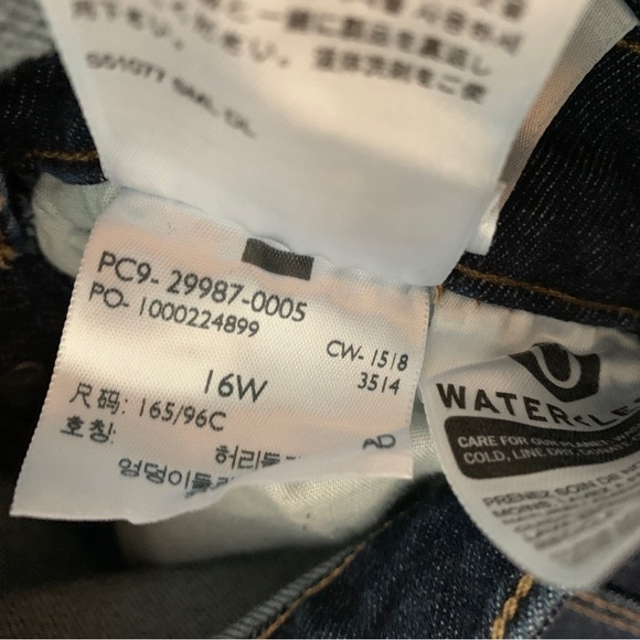 Brand new Levi’s overalls dark denim 16W - Picture 7 of 9